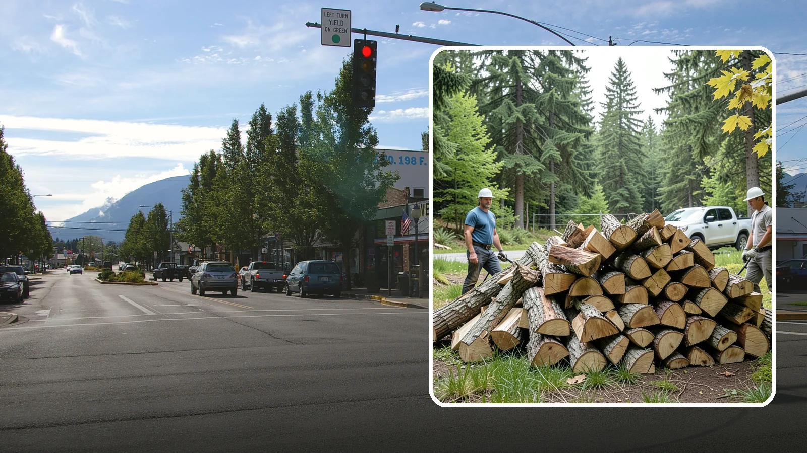 Summer Seasoning in North Bend, King County, WA - We deliver wood in summer and set it up to dry through the warm months so it is ready to burn by winter.