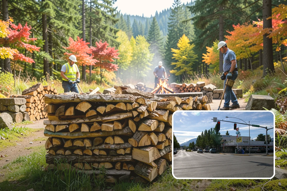Summer Seasoning in North Bend, King County, WA - Uses the driest months for effective seasoning