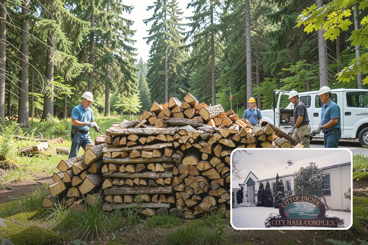 Summer Seasoning in Pacific, King County, WA - Uses the driest months for effective seasoning
