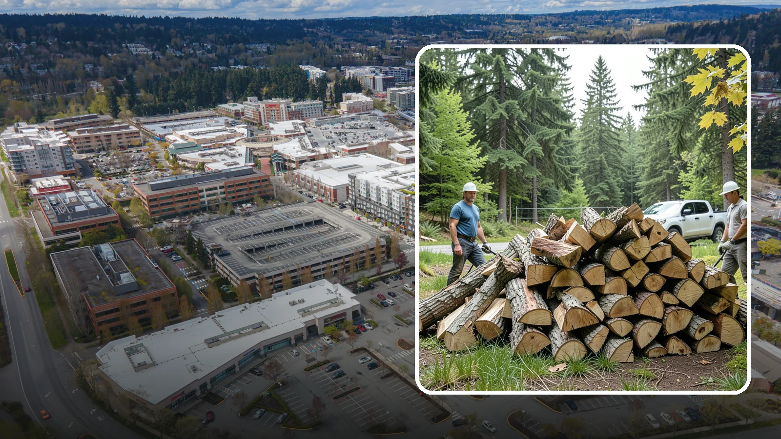 Summer Seasoning in Redmond, King County, WA - We deliver wood in summer and set it up to dry through the warm months so it is ready to burn by winter.