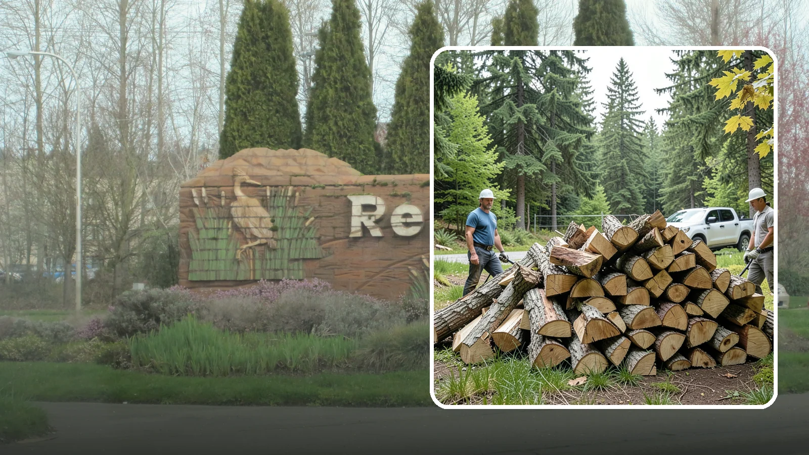 Summer Seasoning in Renton, King County, WA - We deliver wood in summer and set it up to dry through the warm months so it is ready to burn by winter.