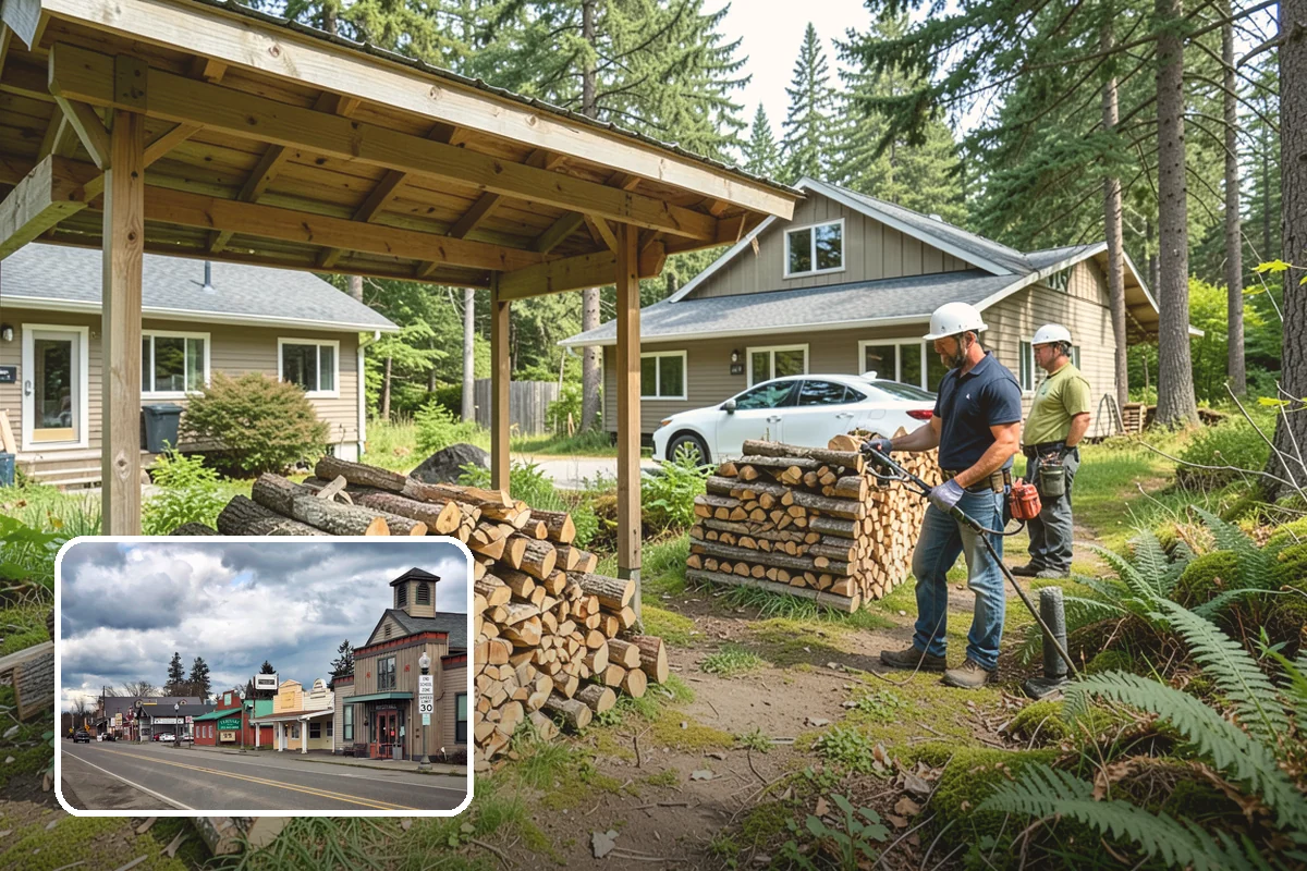 Summer Seasoning in Roy, Pierce County, WA - Uses the driest months for effective seasoning