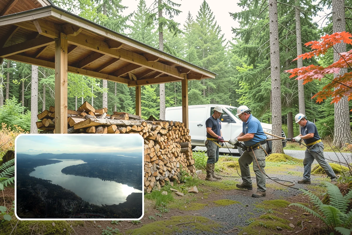 Summer Seasoning in Sammamish, King County, WA - Uses the driest months for effective seasoning