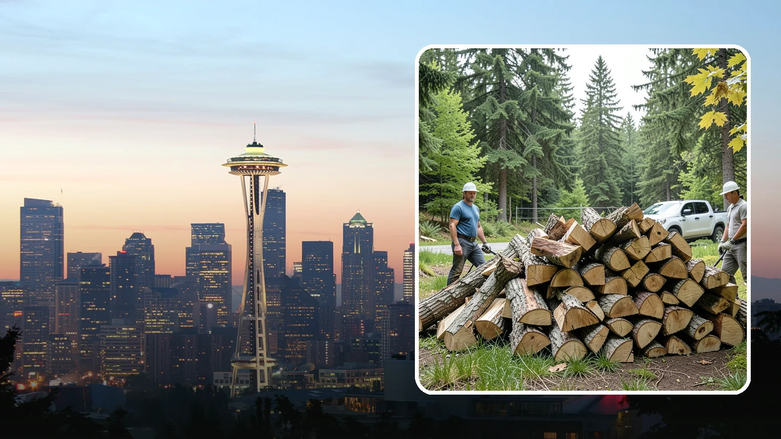 Summer Seasoning in Seattle, King County, WA - We deliver wood in summer and set it up to dry through the warm months so it is ready to burn by winter.