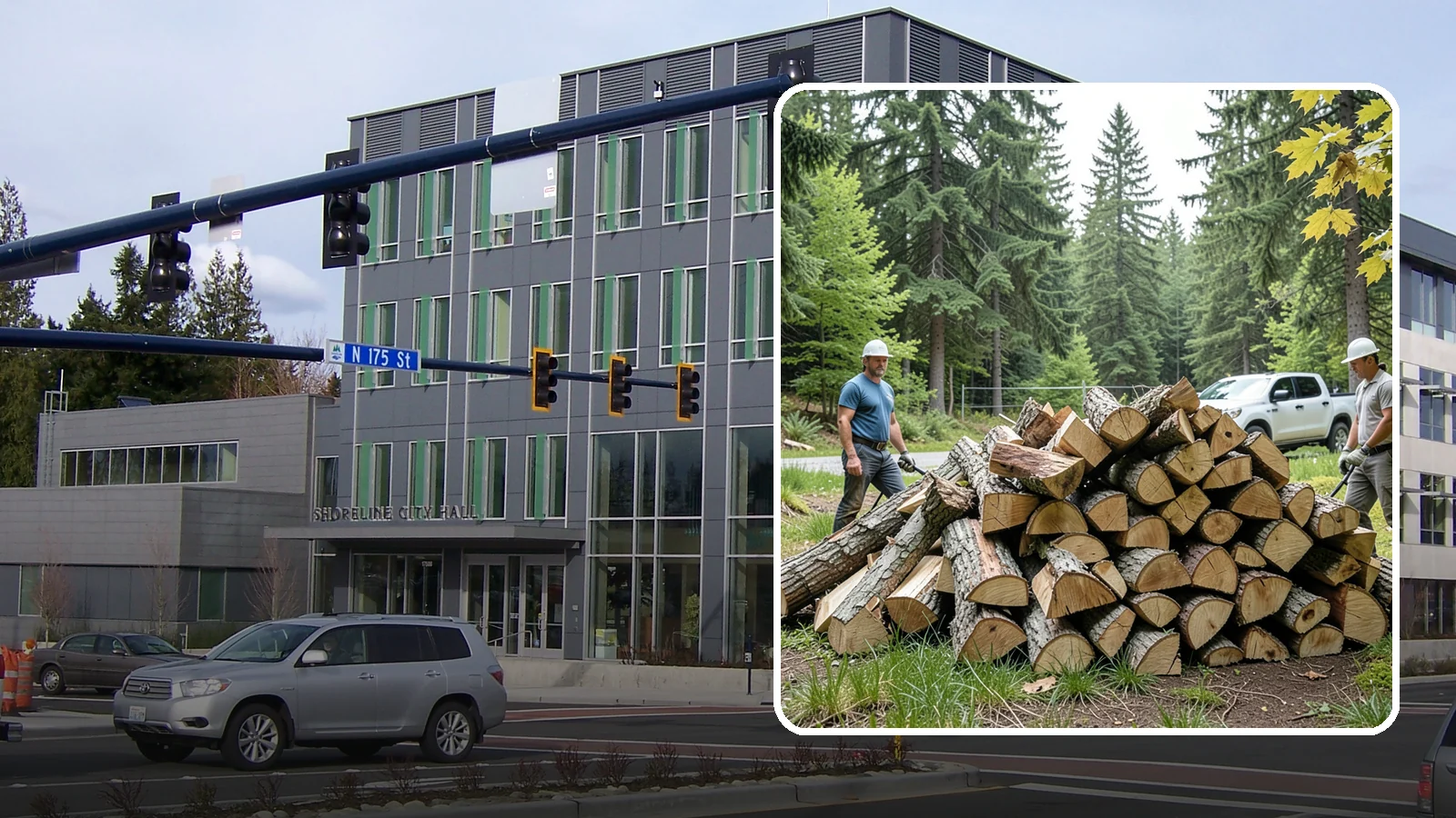 Summer Seasoning in Shoreline, King County, WA - We deliver wood in summer and set it up to dry through the warm months so it is ready to burn by winter.