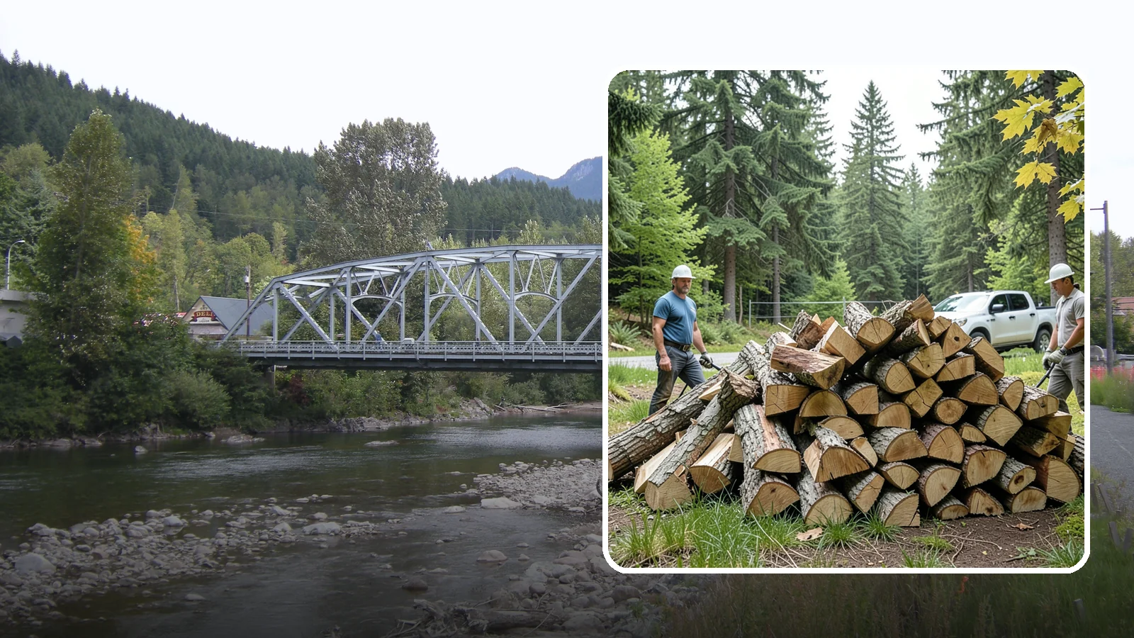 Summer Seasoning in Skykomish, King County, WA - We deliver wood in summer and set it up to dry through the warm months so it is ready to burn by winter.