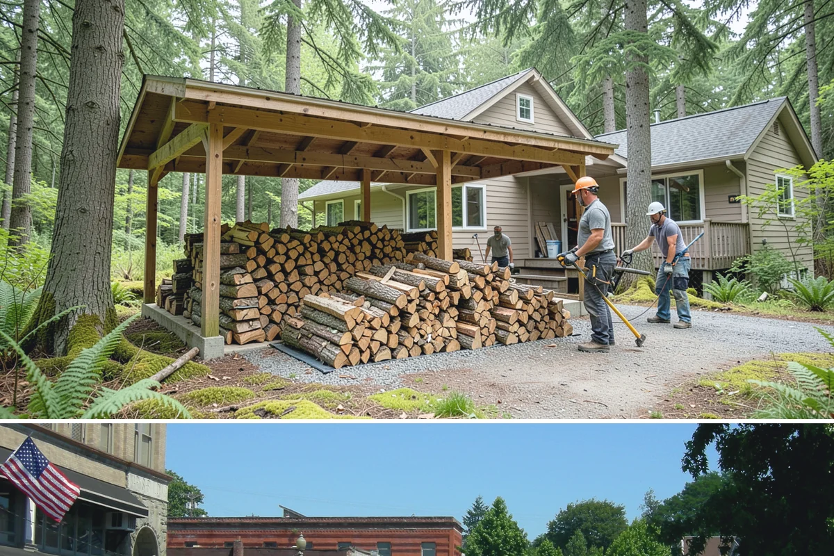 Summer Seasoning in Snohomish, Snohomish County, WA - Summer is the prime seasoning window, when long dry days pull moisture out fastest ahead of winter.
