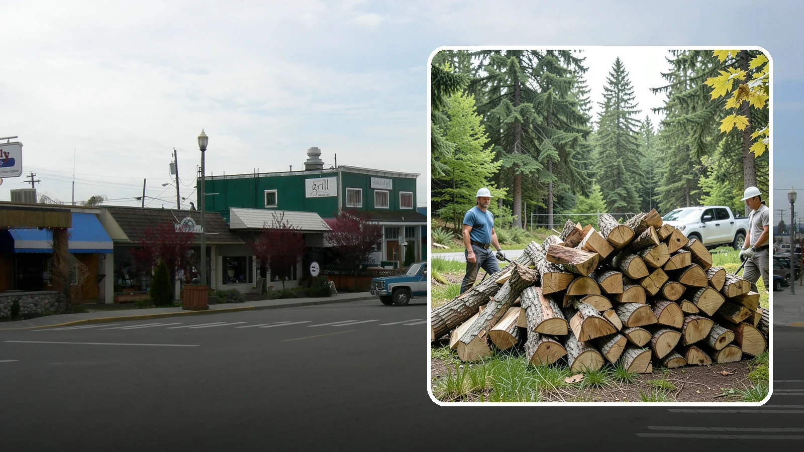 Summer Seasoning in Stanwood, Snohomish County, WA - We deliver wood in summer and set it up to dry through the warm months so it is ready to burn by winter.