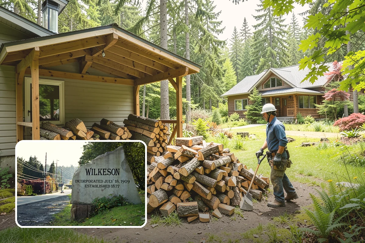 Summer Seasoning in Wilkeson, Pierce County, WA - Uses the driest months for effective seasoning