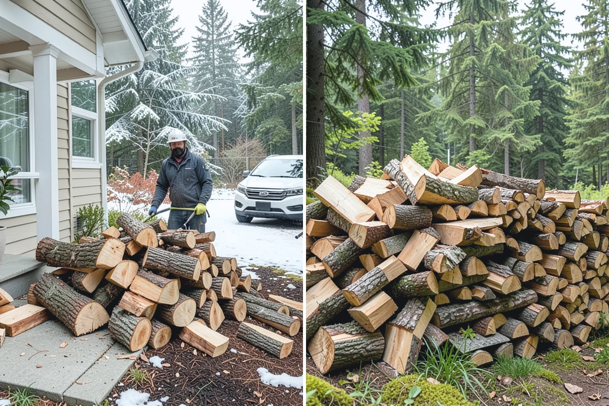 Summer Seasoning in Wilkeson, Pierce County, WA - Determine how much wood to season for the winter