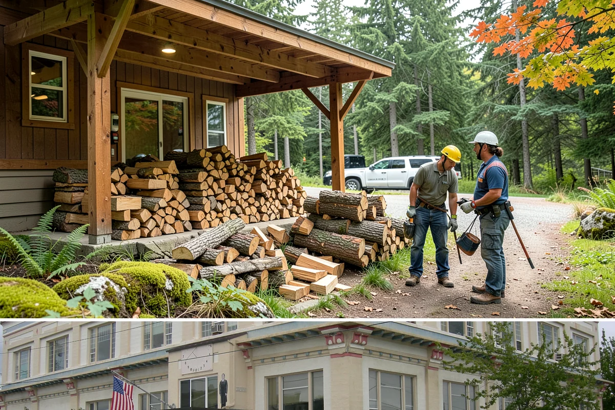 Sustainable Firewood in Anacortes, Skagit County, WA - Available year-round, with fall and winter ordering popular as households stock up responsibly for the heating season.