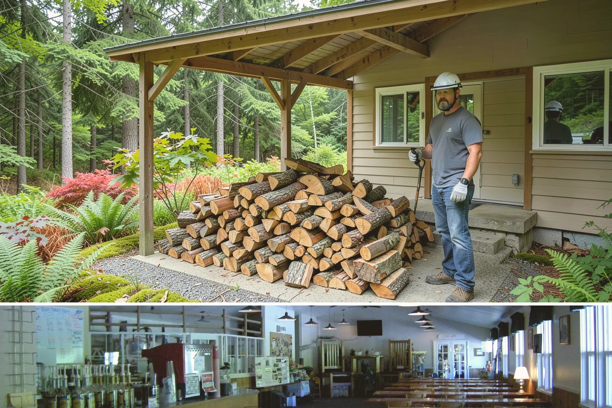 Sustainable Firewood in Black Diamond, King County, WA - Available year-round, with fall and winter ordering popular as households stock up responsibly for the heating season.