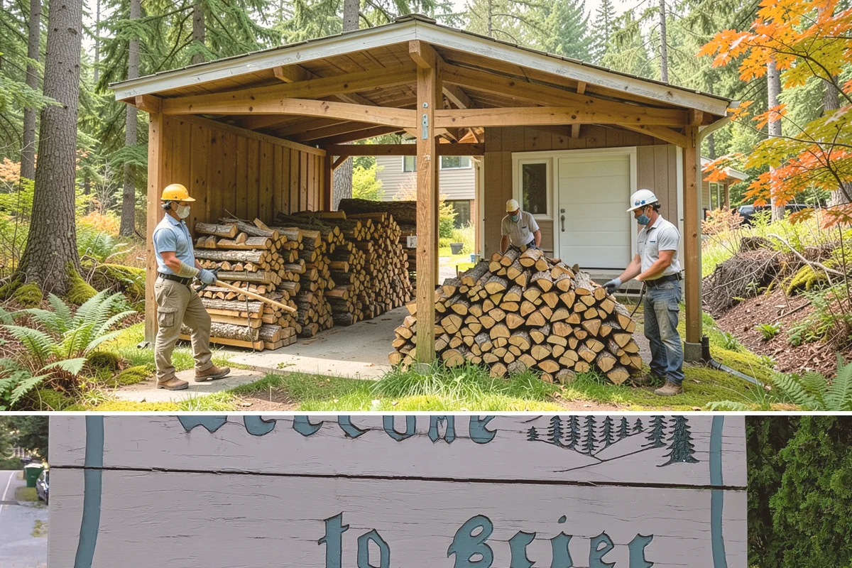 Sustainable Firewood in Brier, Snohomish County, WA - Available year-round, with fall and winter ordering popular as households stock up responsibly for the heating season.