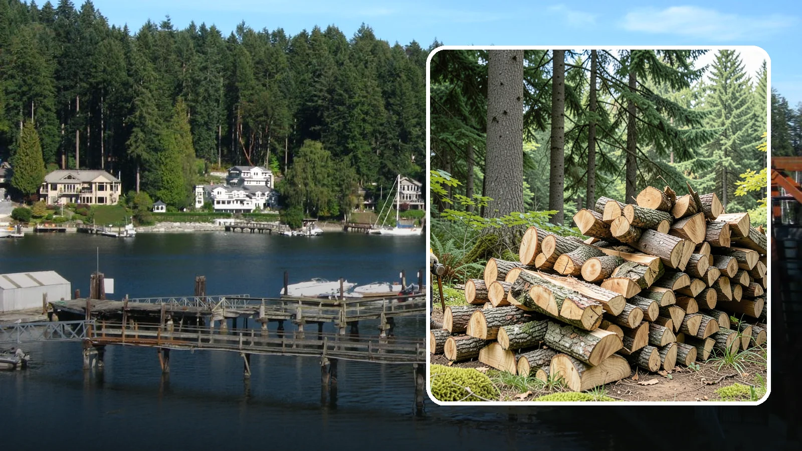 Sustainable Firewood in Gig Harbor, Pierce County, WA - We supply firewood sourced with care for the Pacific Northwest forests and communities that produce it.
