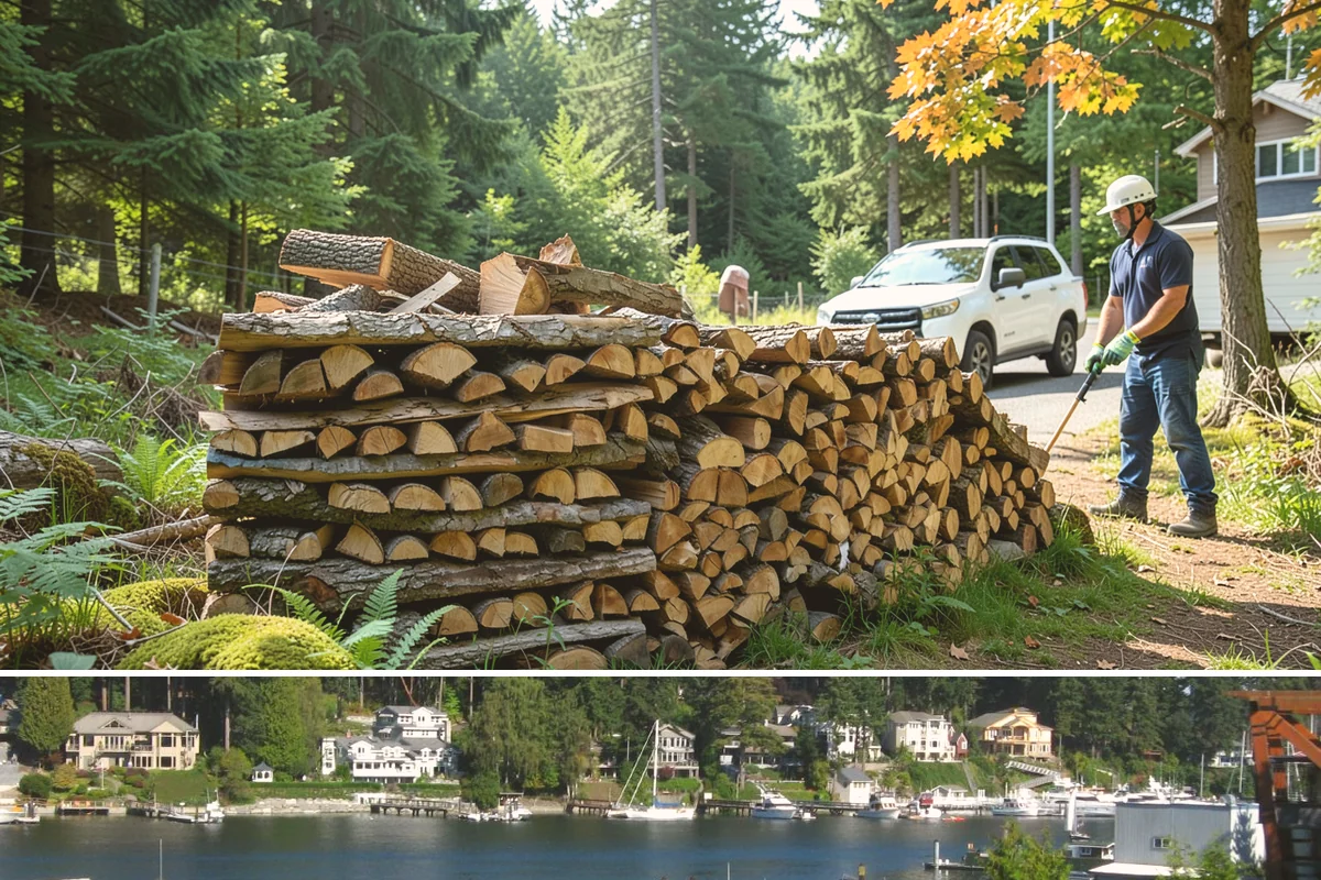 Sustainable Firewood in Gig Harbor, Pierce County, WA - Available year-round, with fall and winter ordering popular as households stock up responsibly for the heating season.