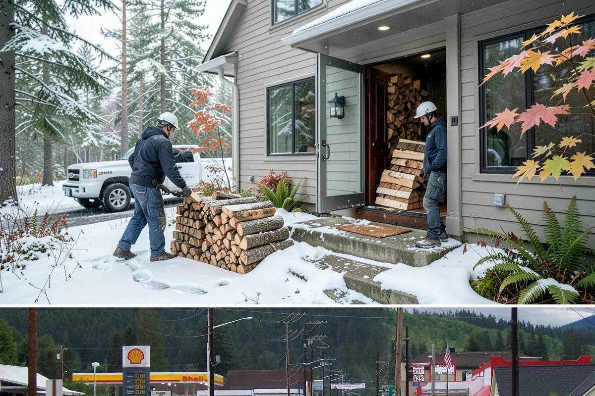 Sustainable Firewood in Granite Falls, Snohomish County, WA - Available year-round, with fall and winter ordering popular as households stock up responsibly for the heating season.