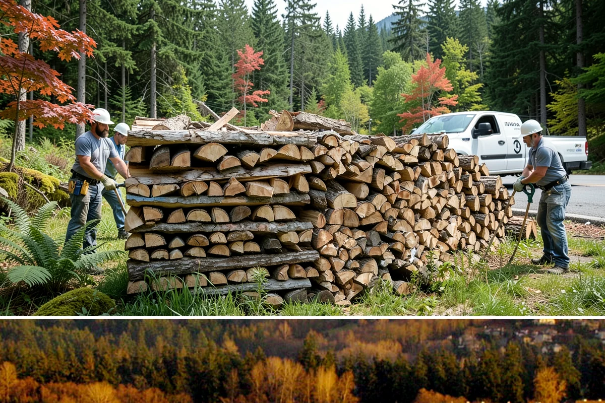Sustainable Firewood in Kenmore, King County, WA - Available year-round, with fall and winter ordering popular as households stock up responsibly for the heating season.
