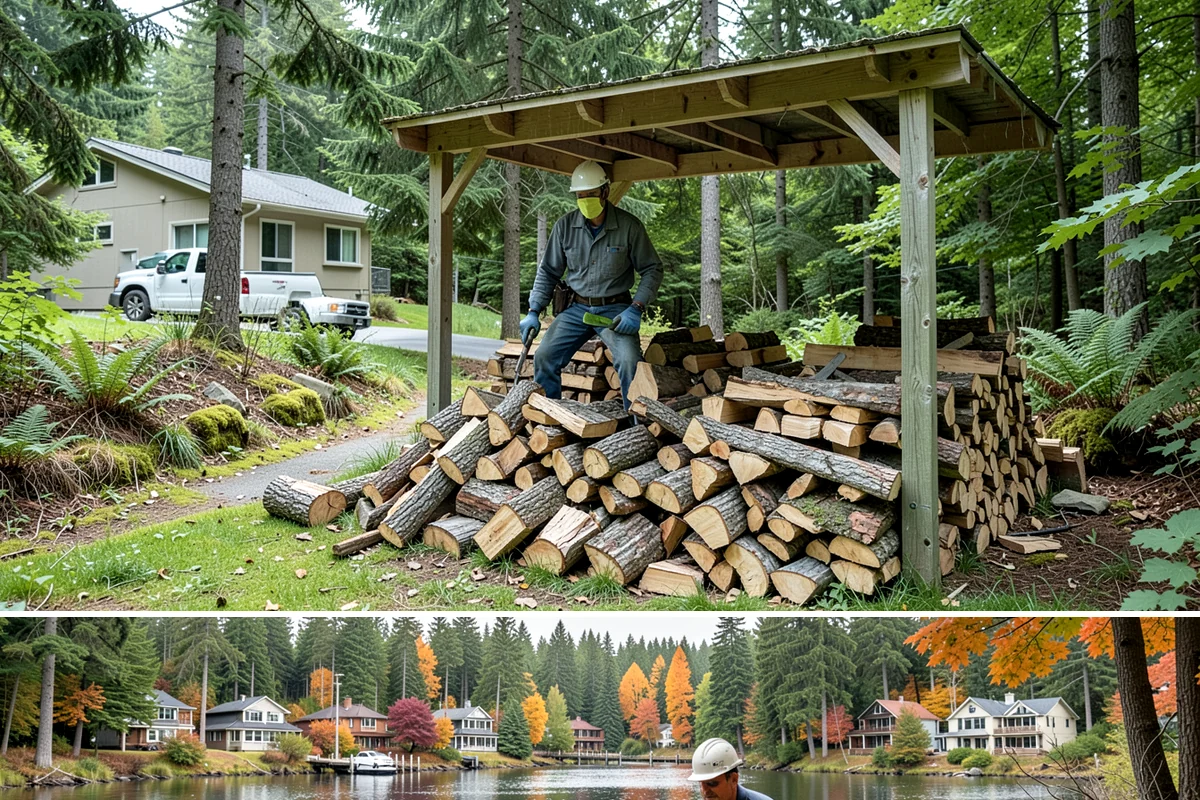 Sustainable Firewood in La Conner, Skagit County, WA - Available year-round, with fall and winter ordering popular as households stock up responsibly for the heating season.