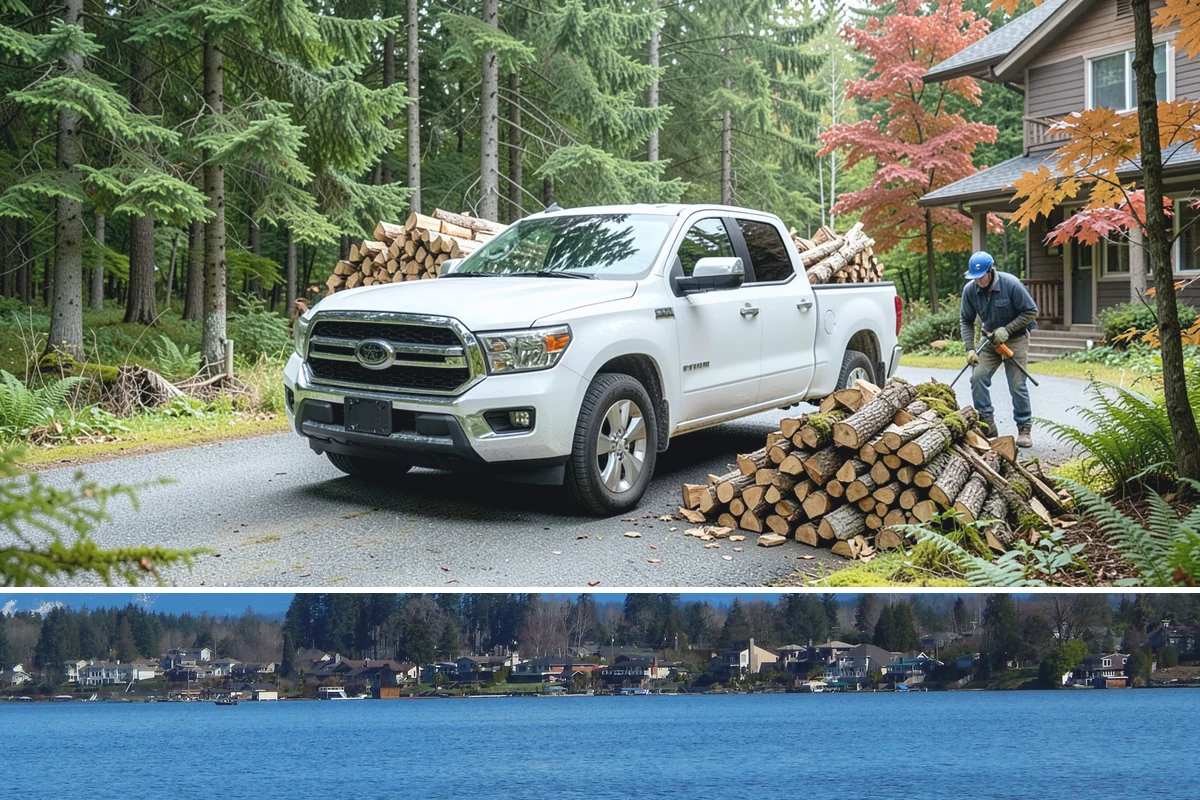 Sustainable Firewood in Lake Stevens, Snohomish County, WA - Available year-round, with fall and winter ordering popular as households stock up responsibly for the heating season.