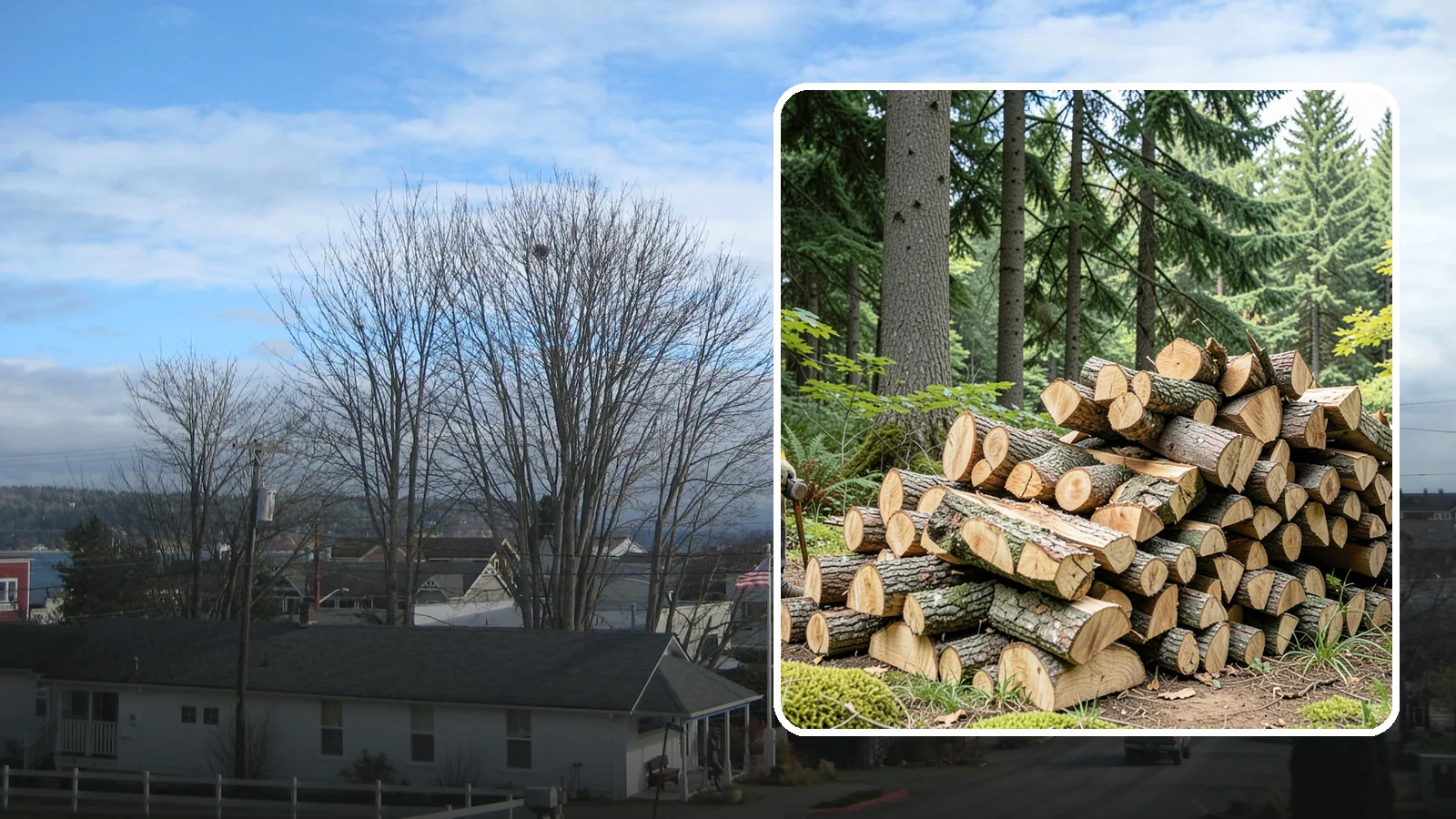 Sustainable Firewood in Langley, Island County, WA - We supply firewood sourced with care for the Pacific Northwest forests and communities that produce it.