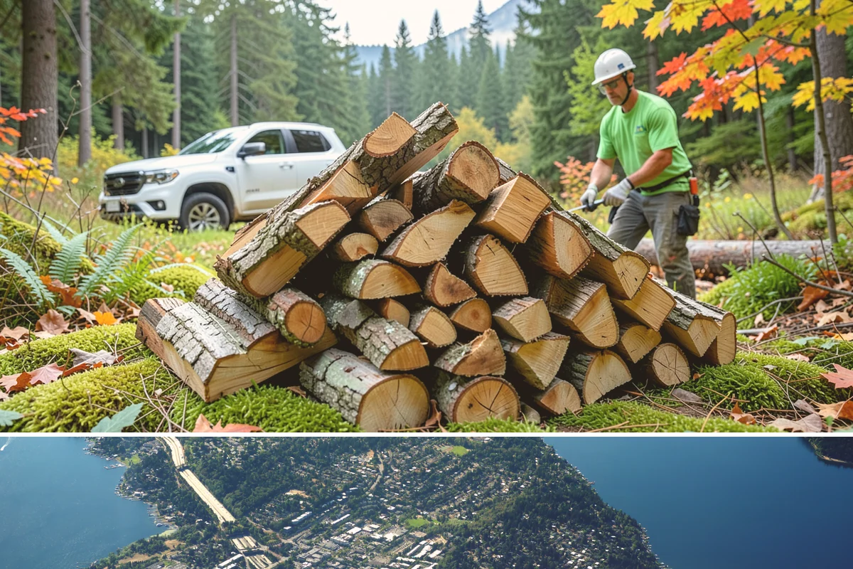 Sustainable Firewood in Mercer Island, King County, WA - Available year-round, with fall and winter ordering popular as households stock up responsibly for the heating season.
