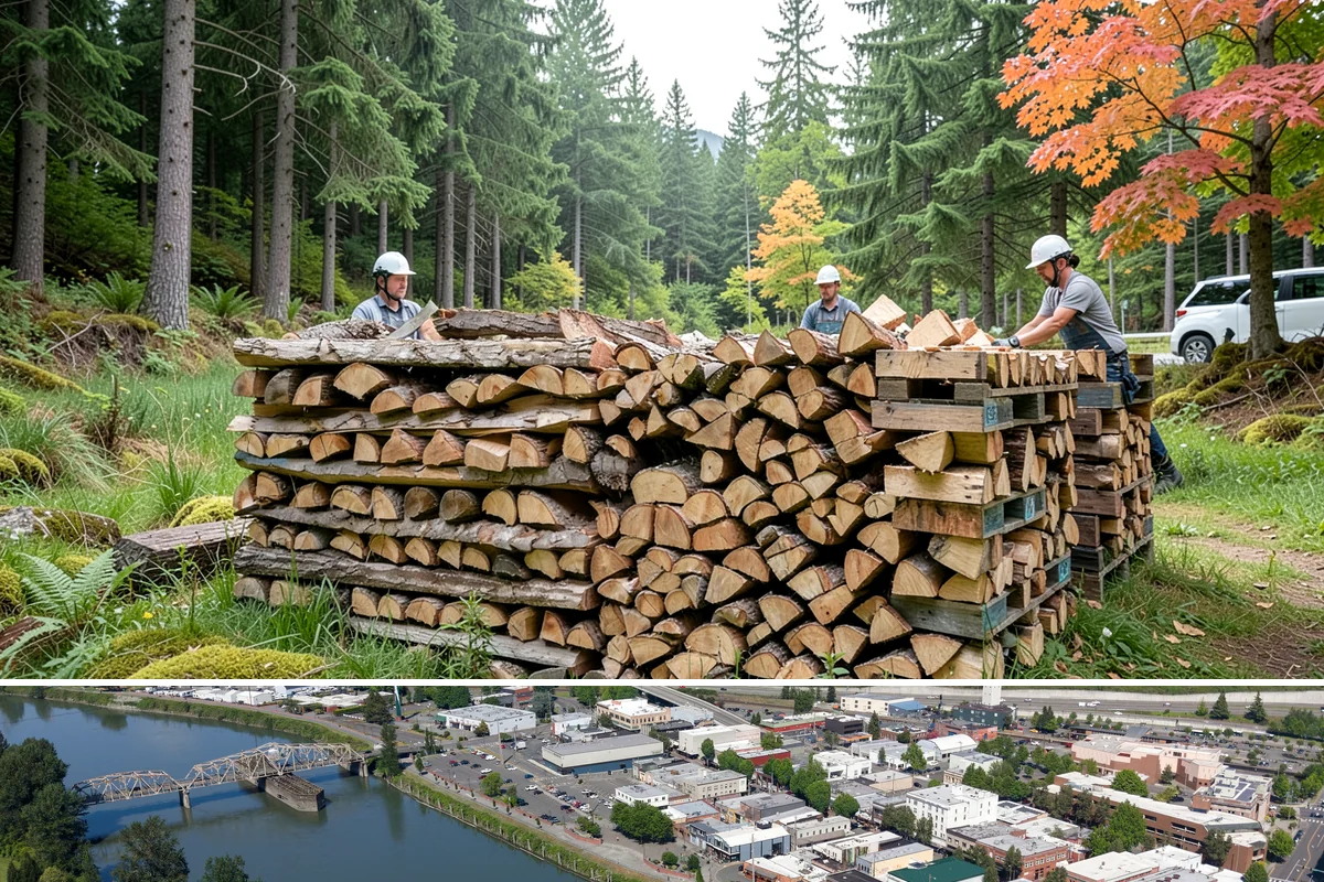 Sustainable Firewood in Mount Vernon, WA - Available year-round, with fall and winter ordering popular as households stock up responsibly for the heating season.