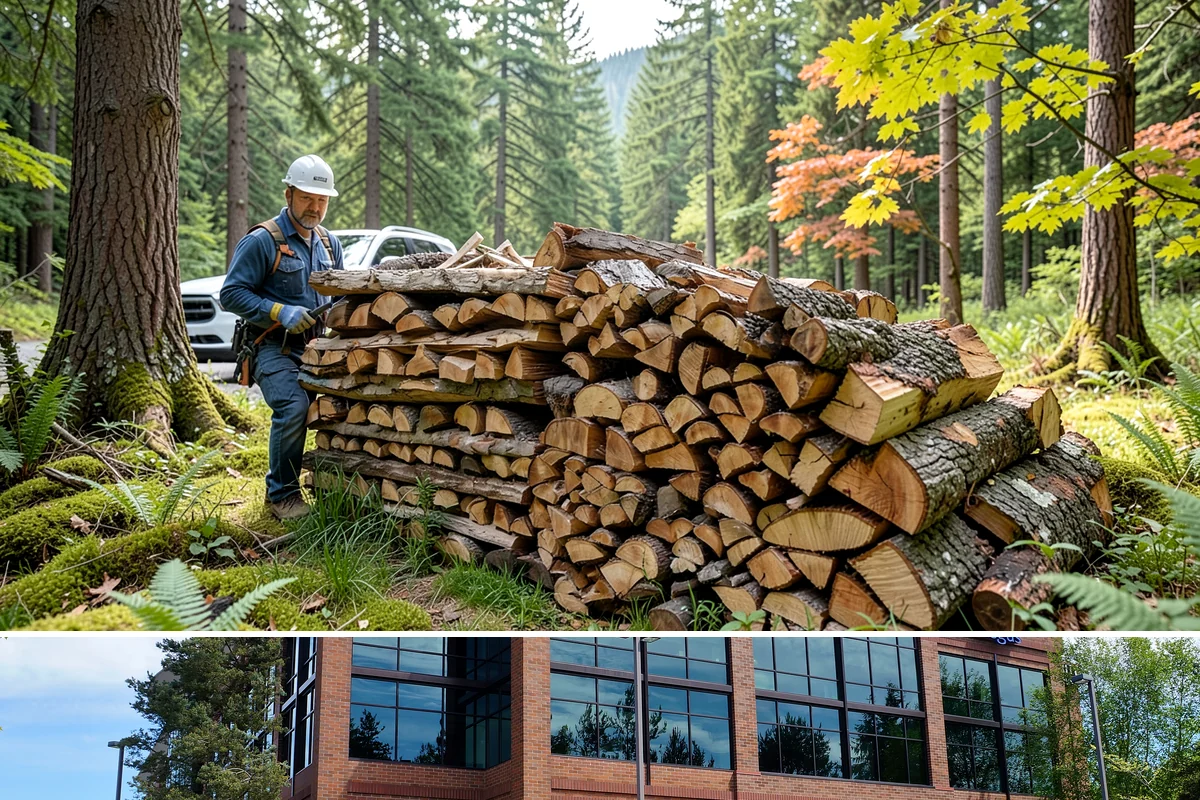 Sustainable Firewood in Mountlake Terrace, Snohomish County, WA - Available year-round, with fall and winter ordering popular as households stock up responsibly for the heating season.