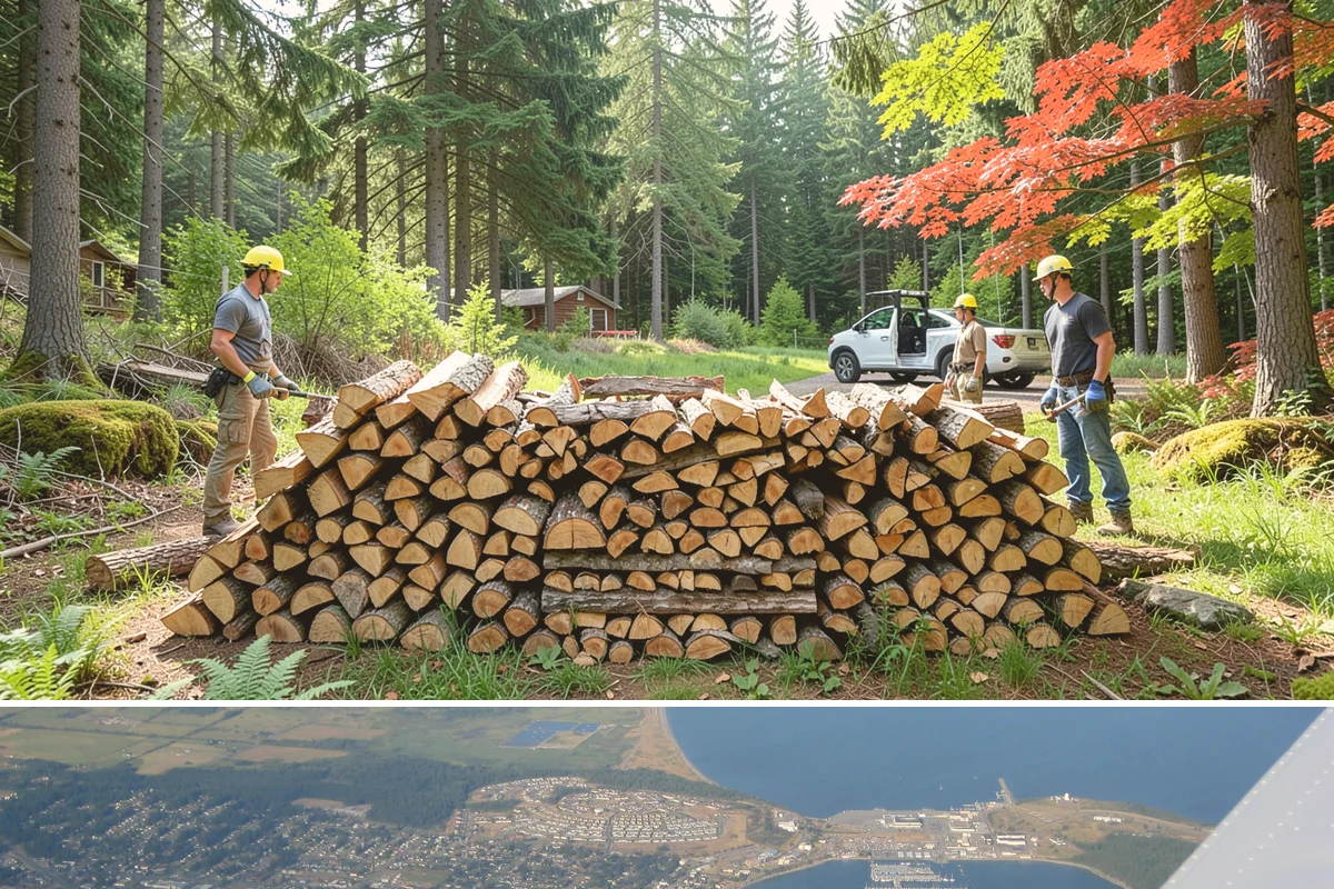Sustainable Firewood in Oak Harbor, Island County, WA - Available year-round, with fall and winter ordering popular as households stock up responsibly for the heating season.