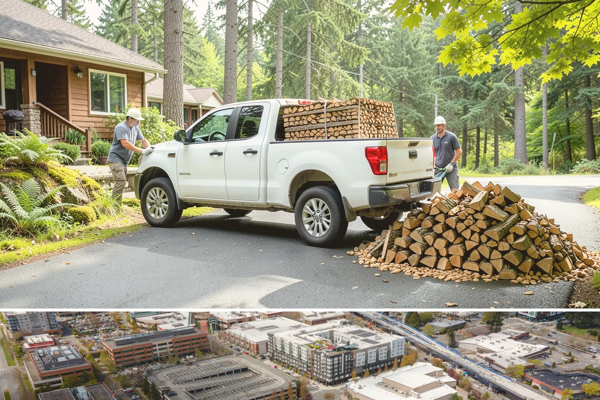 Sustainable Firewood in Redmond, King County, WA - Available year-round, with fall and winter ordering popular as households stock up responsibly for the heating season.