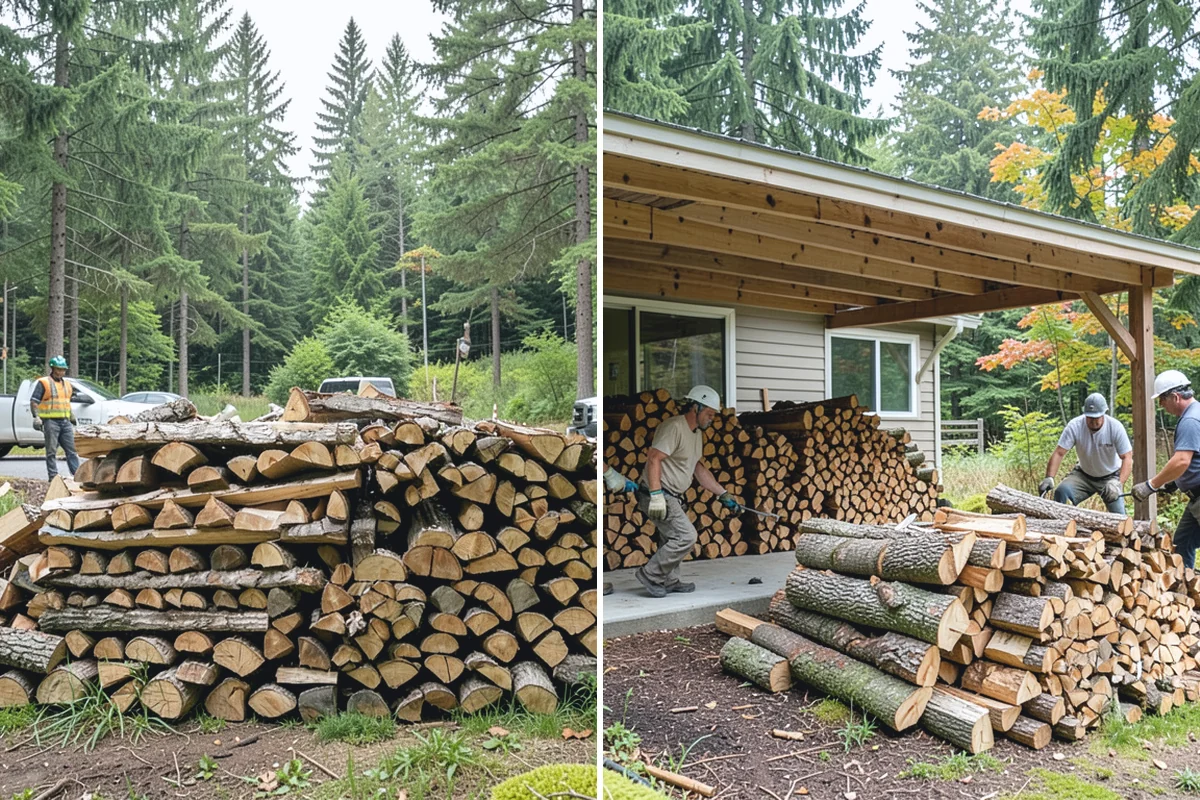 Sustainable Firewood in Roy, Pierce County, WA - Identify responsibly managed and salvageable sources