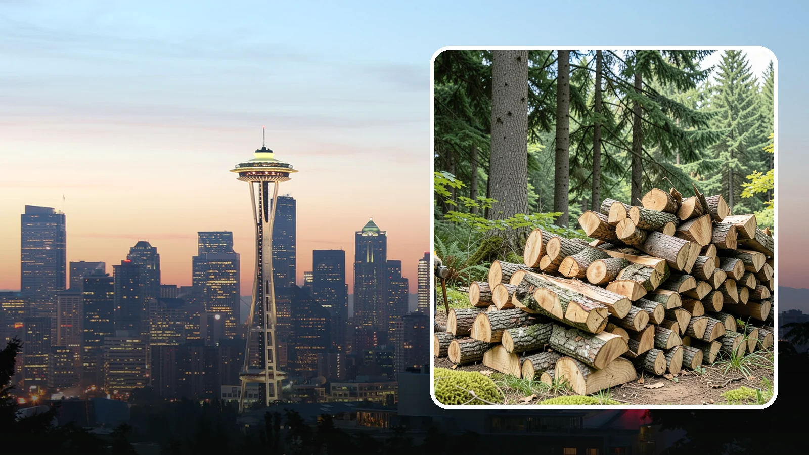 Sustainable Firewood in Seattle, King County, WA - We supply firewood sourced with care for the Pacific Northwest forests and communities that produce it.