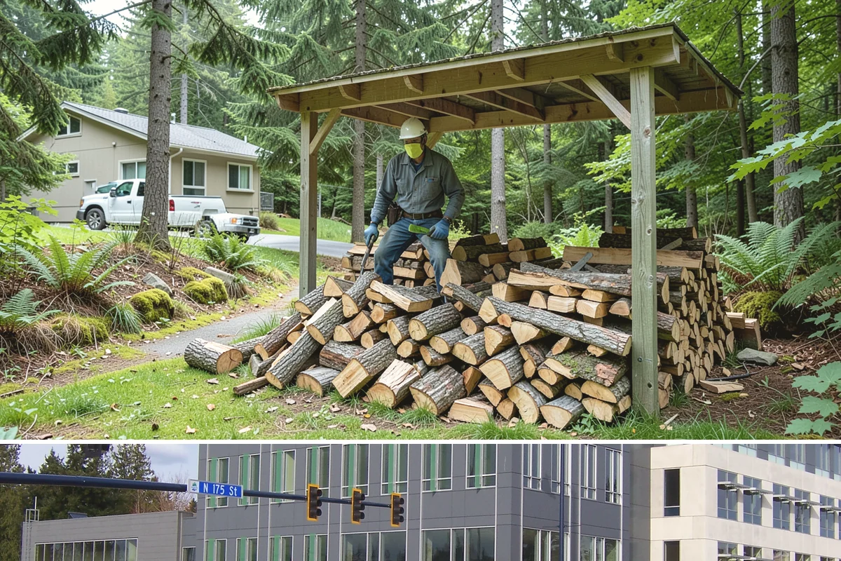 Sustainable Firewood in Shoreline, King County, WA - Available year-round, with fall and winter ordering popular as households stock up responsibly for the heating season.