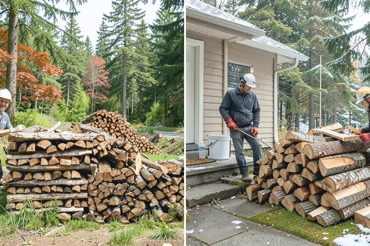Sustainable Firewood in South Prairie, Pierce County, WA - Identify responsibly managed and salvageable sources