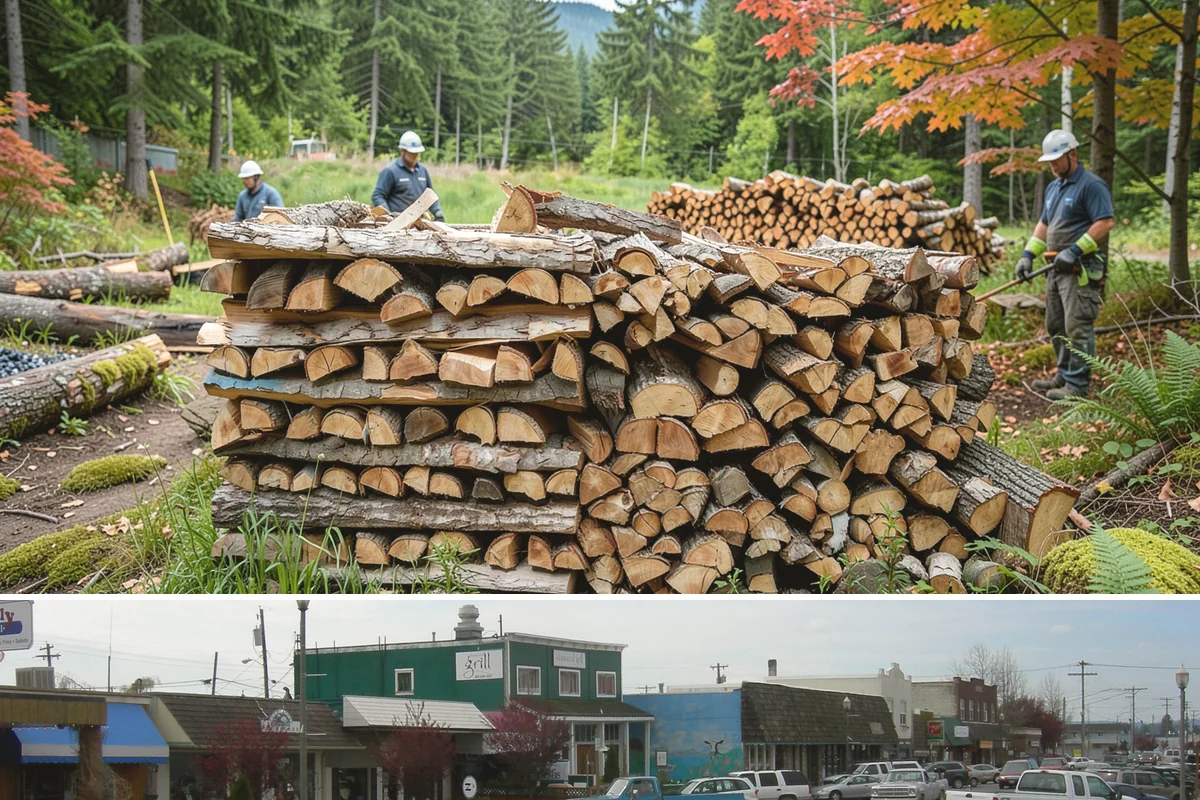 Sustainable Firewood in Stanwood, Snohomish County, WA - Available year-round, with fall and winter ordering popular as households stock up responsibly for the heating season.