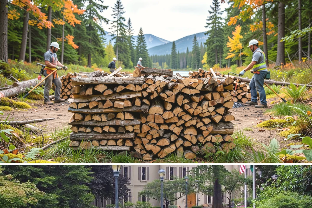Sustainable Firewood in Woodinville, King County, WA - Available year-round, with fall and winter ordering popular as households stock up responsibly for the heating season.