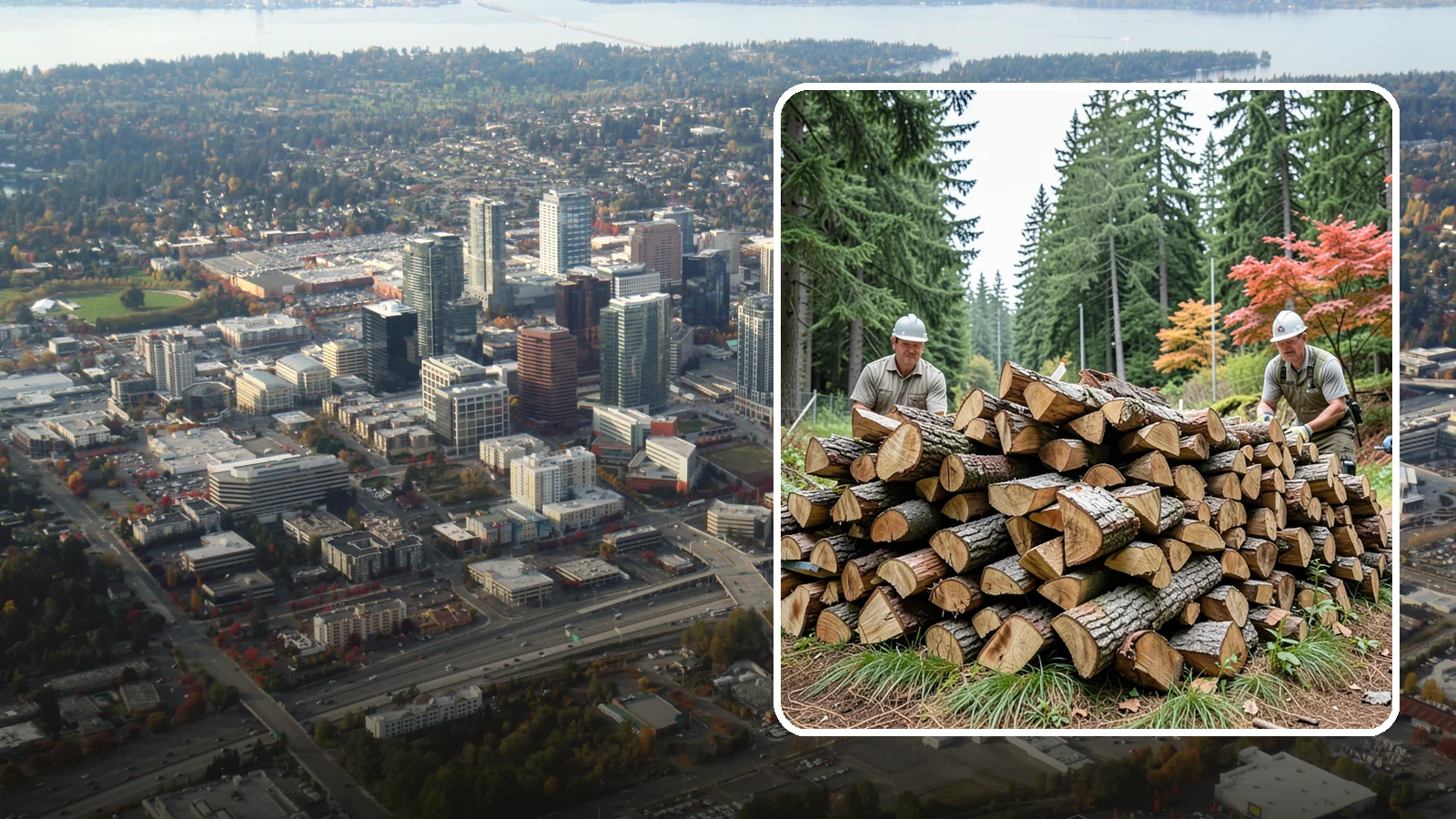 Three Cord Firewood in Bellevue, King County, WA - Three full cords of seasoned firewood for the heaviest home heating and long-season demand.