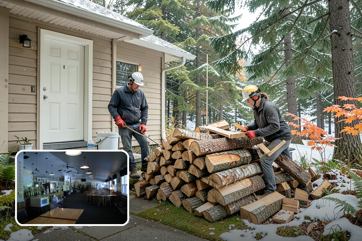 Three Cord Firewood in Black Diamond, King County, WA - A deep reserve for whole-winter wood heating