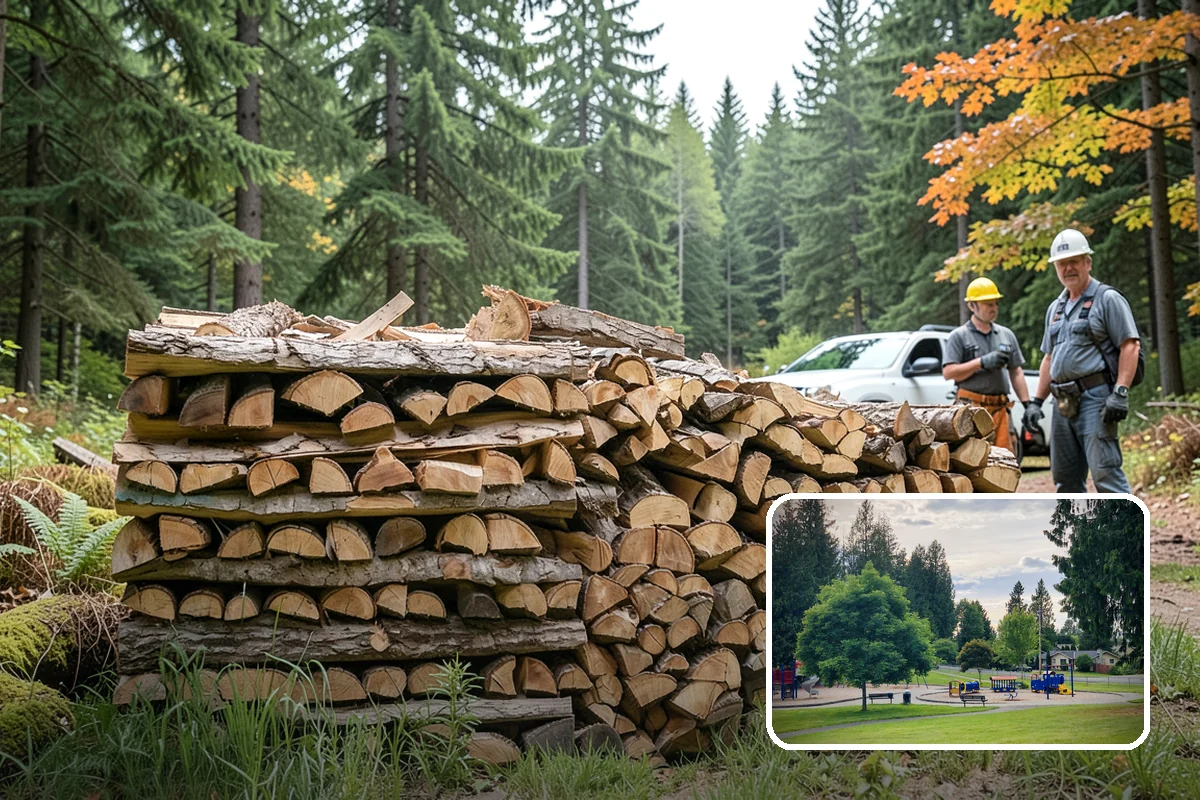 Three Cord Firewood in Bonney Lake, Pierce County, WA - A deep reserve for whole-winter wood heating