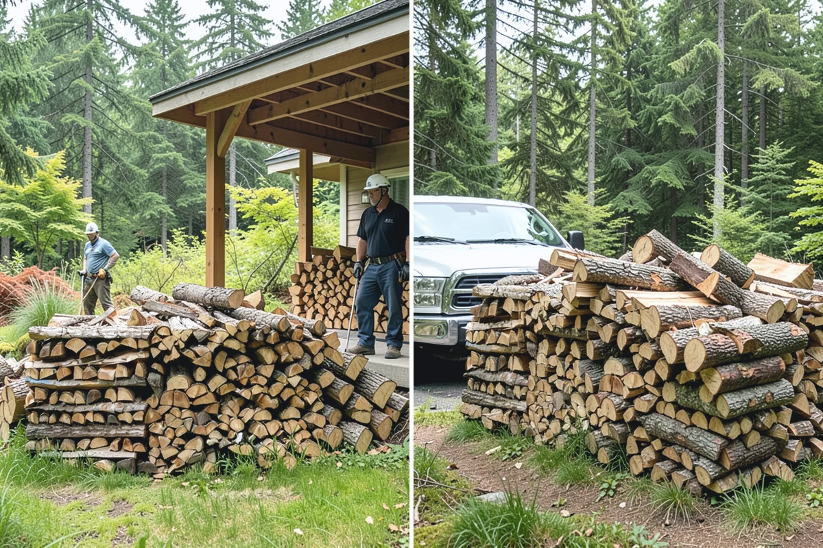 Three Cord Firewood in Bonney Lake, Pierce County, WA - Confirm your three-cord order and access details