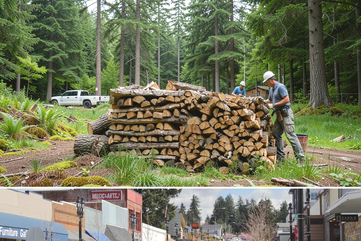 Three Cord Firewood in Bothell, King County, WA - Order three cords in late summer to guarantee a full winter's reserve before demand peaks.