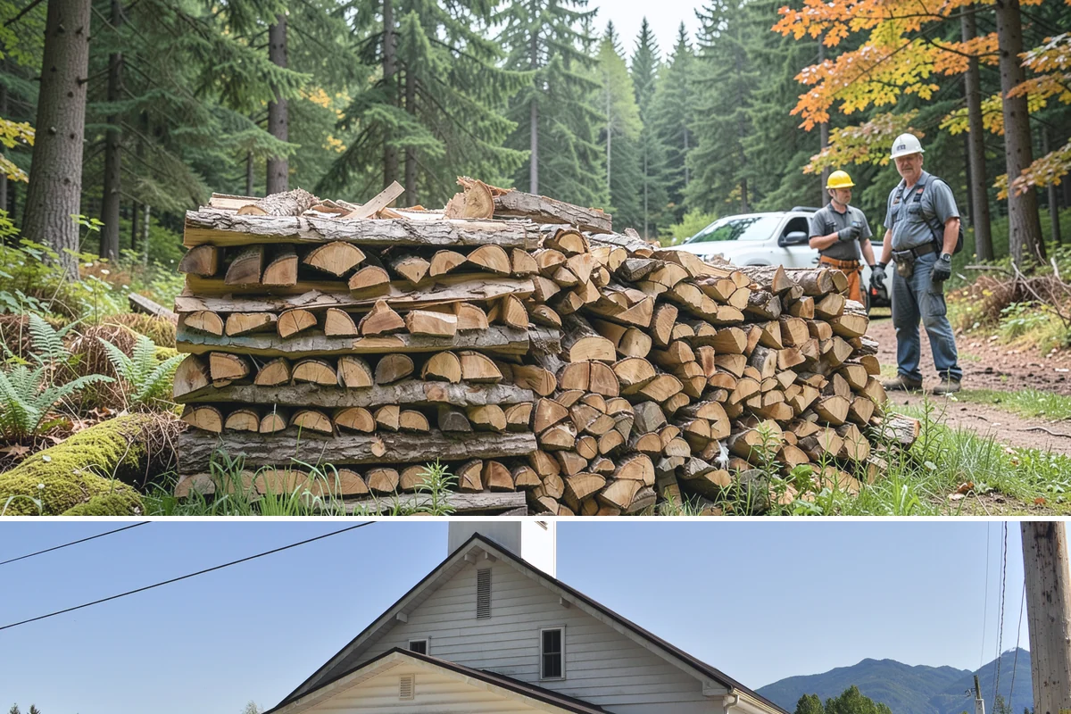 Three Cord Firewood in Concrete, Skagit County, WA - Order three cords in late summer to guarantee a full winter's reserve before demand peaks.