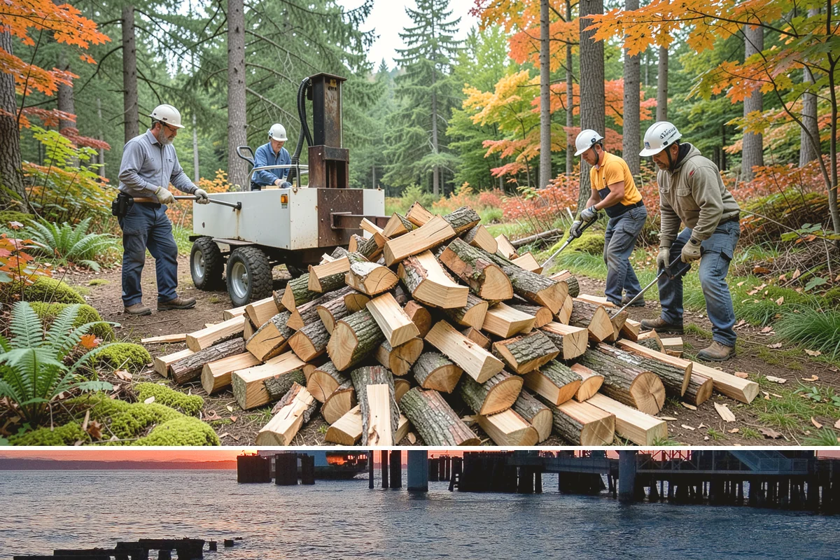 Three Cord Firewood in Edmonds, Snohomish County, WA - Order three cords in late summer to guarantee a full winter's reserve before demand peaks.