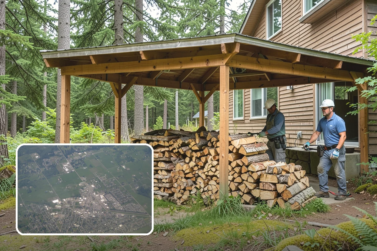 Three Cord Firewood in Enumclaw, King County, WA - A deep reserve for whole-winter wood heating