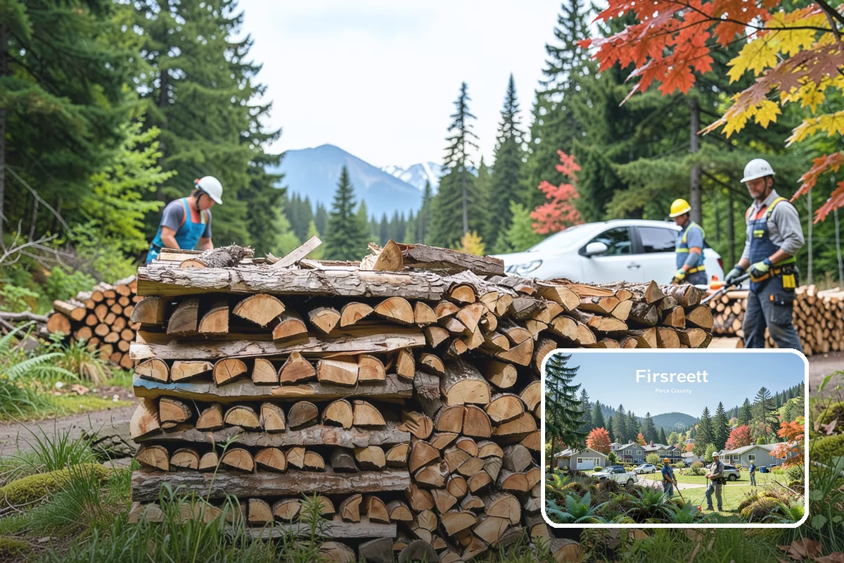 Three Cord Firewood in Fircrest, Pierce County, WA - A deep reserve for whole-winter wood heating