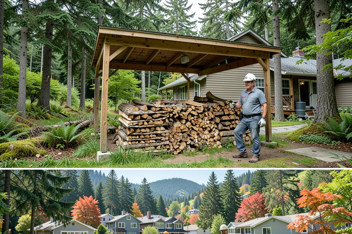 Three Cord Firewood in Fircrest, Pierce County, WA - Order three cords in late summer to guarantee a full winter's reserve before demand peaks.