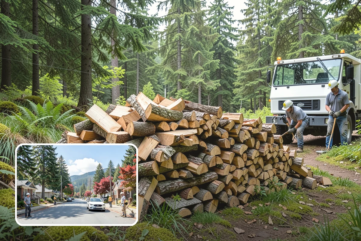 Three Cord Firewood in Hunts Point, King County, WA - A deep reserve for whole-winter wood heating