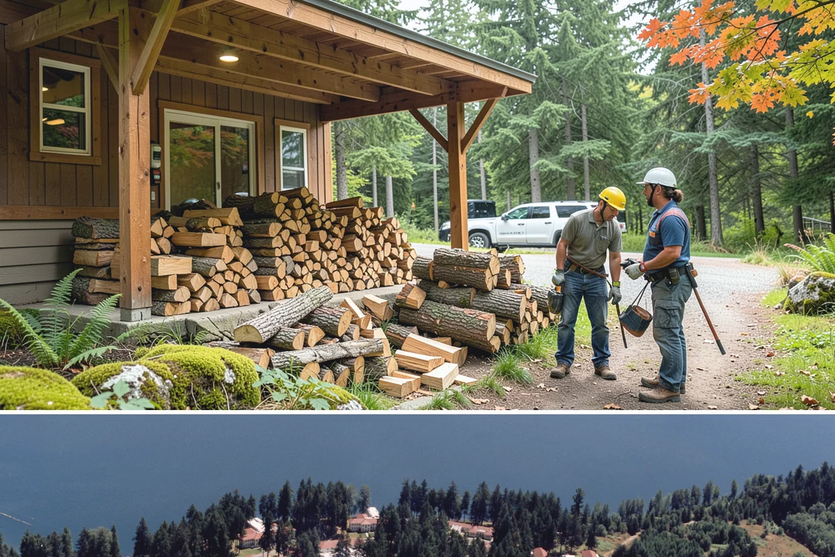 Three Cord Firewood in Lakewood, Pierce County, WA - Order three cords in late summer to guarantee a full winter's reserve before demand peaks.