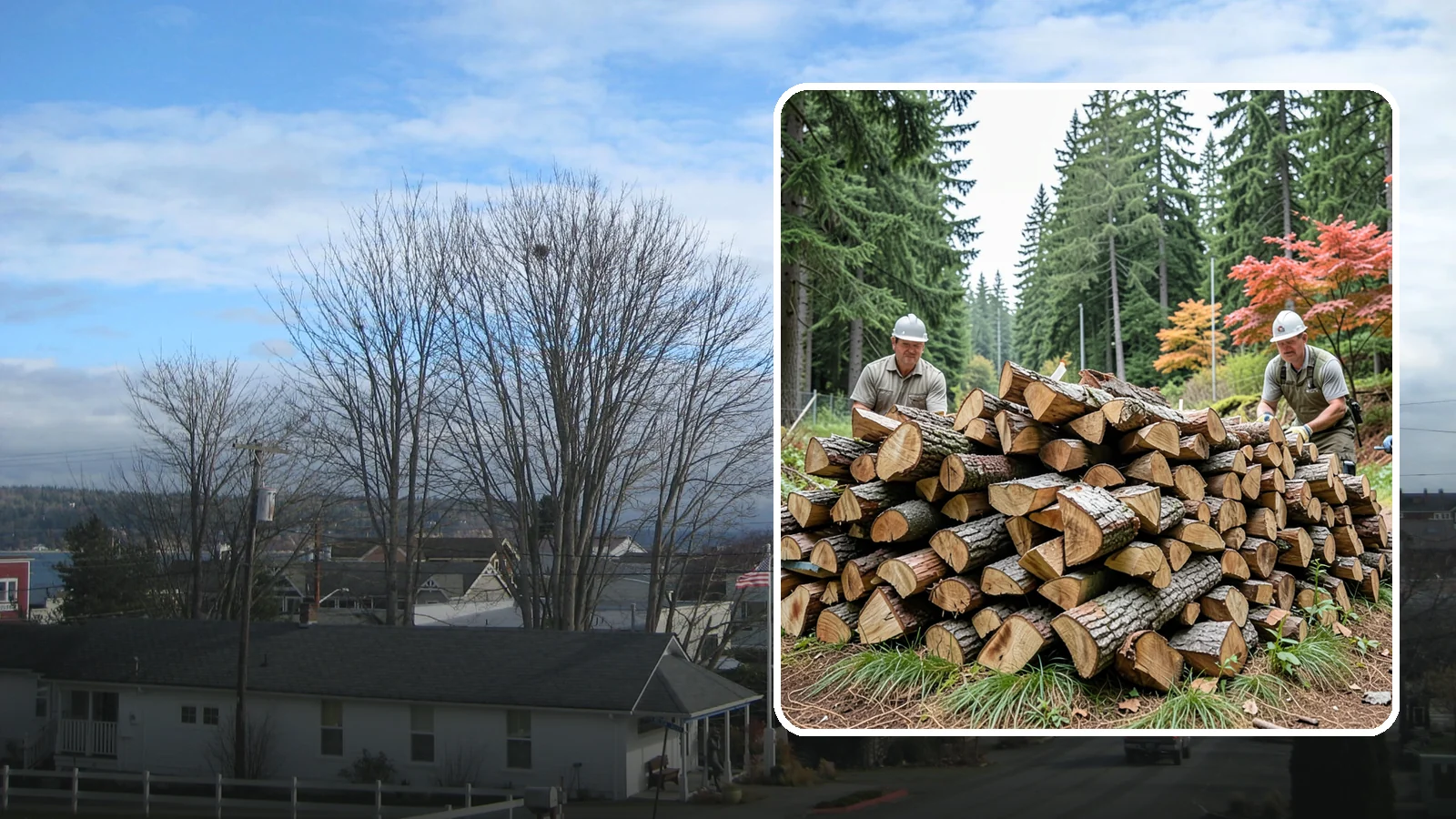 Three Cord Firewood in Langley, WA - Three full cords of seasoned firewood for the heaviest home heating and long-season demand.
