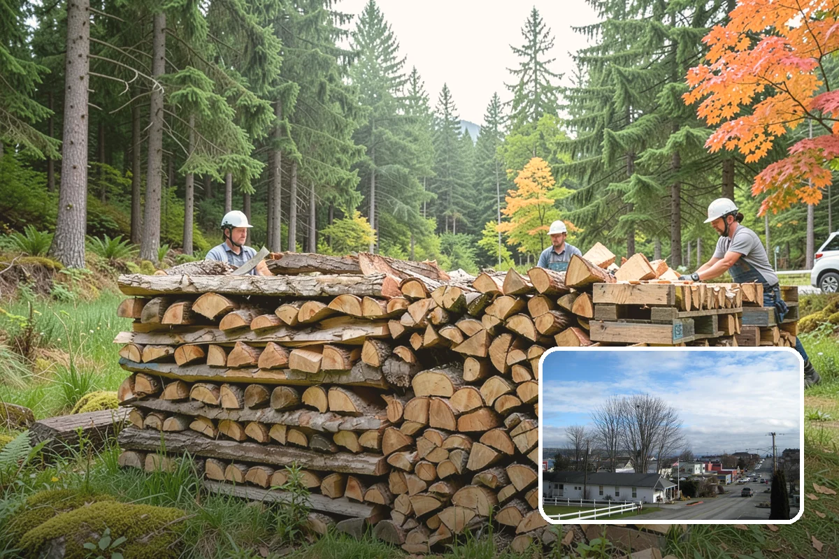 Three Cord Firewood in Langley, WA - A deep reserve for whole-winter wood heating
