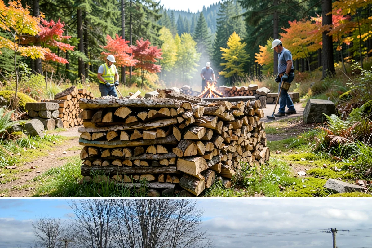 Three Cord Firewood in Langley, WA - Order three cords in late summer to guarantee a full winter's reserve before demand peaks.